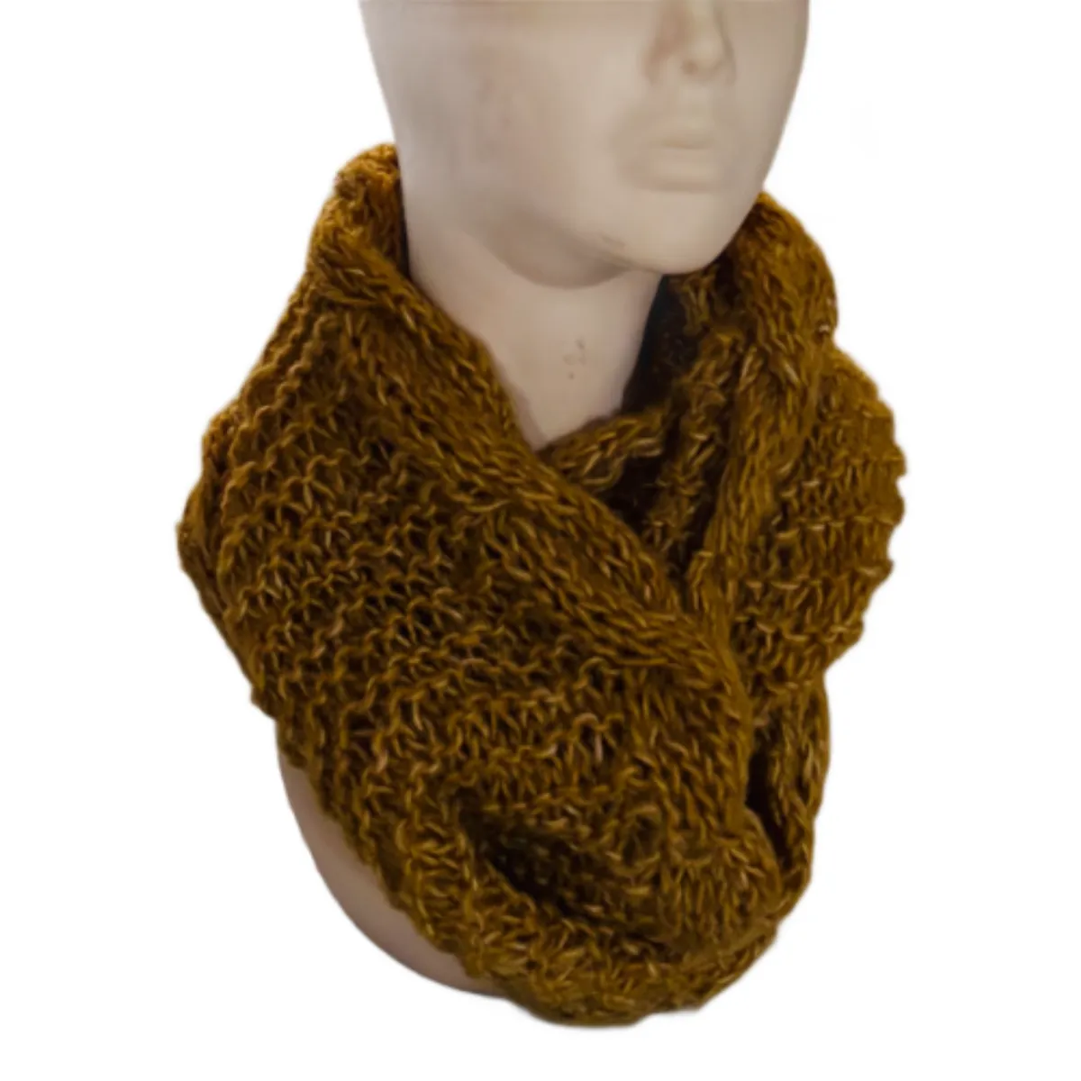 AMG ACCESORIOS - CUELLO DE LANA MOHAIR TEJIDO A MANO DISEÑO EXCLUSIVO
