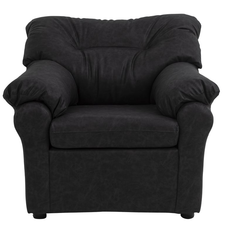 Sofa Mateo 1 Cuerpo - Cuero Auris / Negro