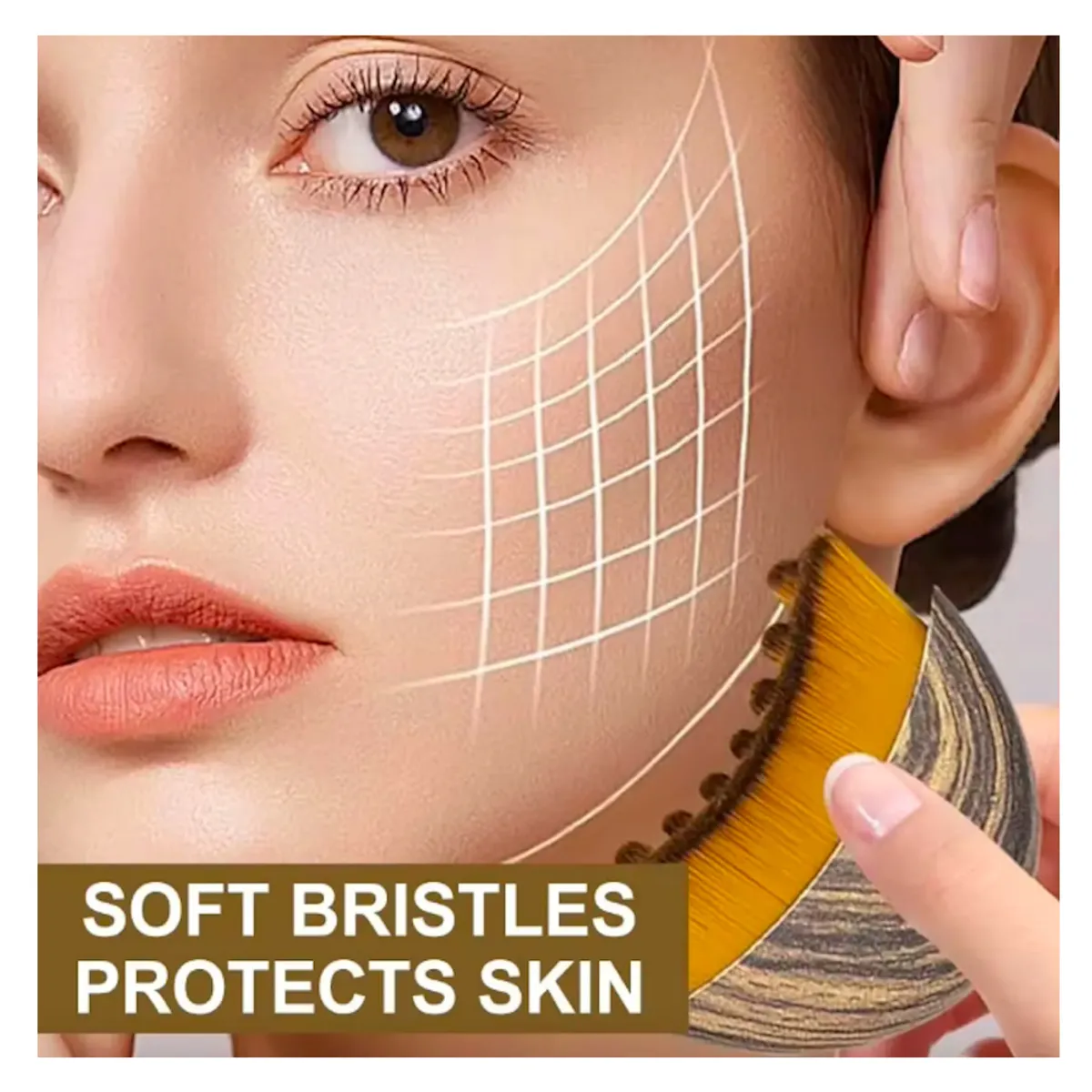 GENERICO - Cepillo Facial Contorno Rostro Masajeador Drenaje Linfático