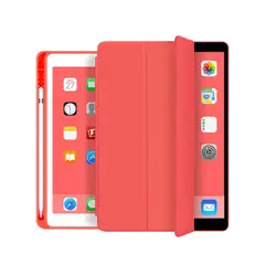 GENERICO - Funda para iPad 10.9 (Air 4 / Air 5) / Air 11 (2024–2025) con Porta Lápiz Roja