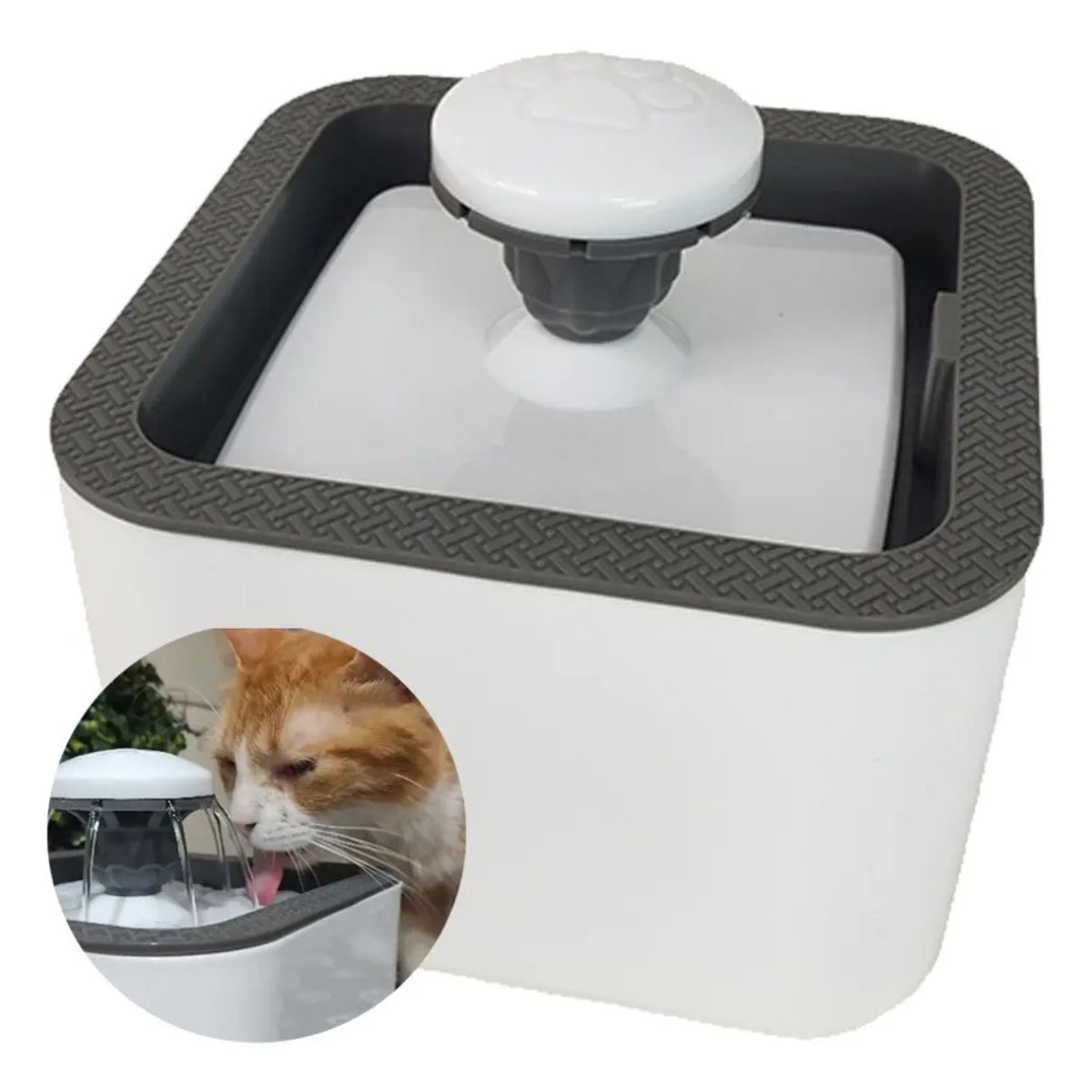 GENERICO - Fuente de Agua Bebedero para Gatos y Perros de 2.5 Litros