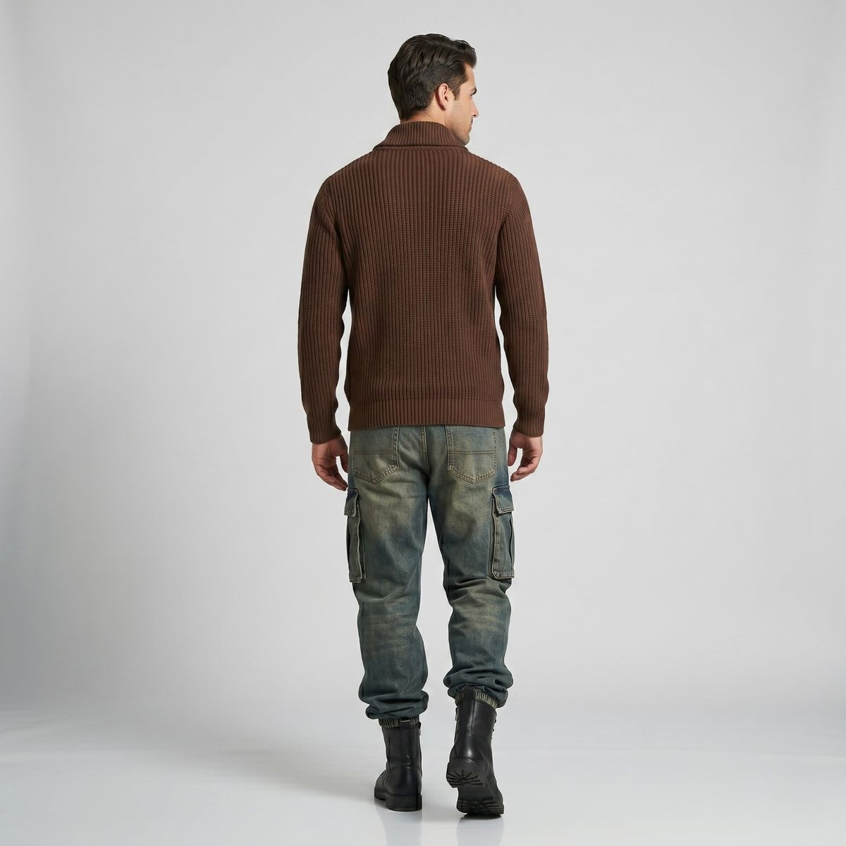 D'JOE - Suéter Jersey Cuello Smoking Tejido Hombre Otaki