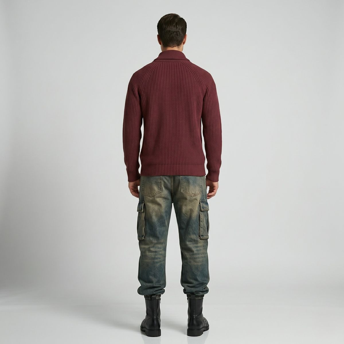 D'JOE - Suéter Jersey Cuello Smoking Tejido Hombre Otaki