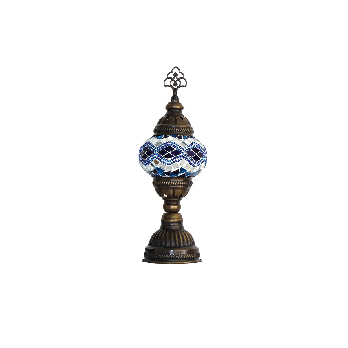 TURKUAZ - Lámpara turca de mesa XS Beads Azul