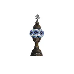 TURKUAZ - Lámpara turca de mesa XS Beads Azul