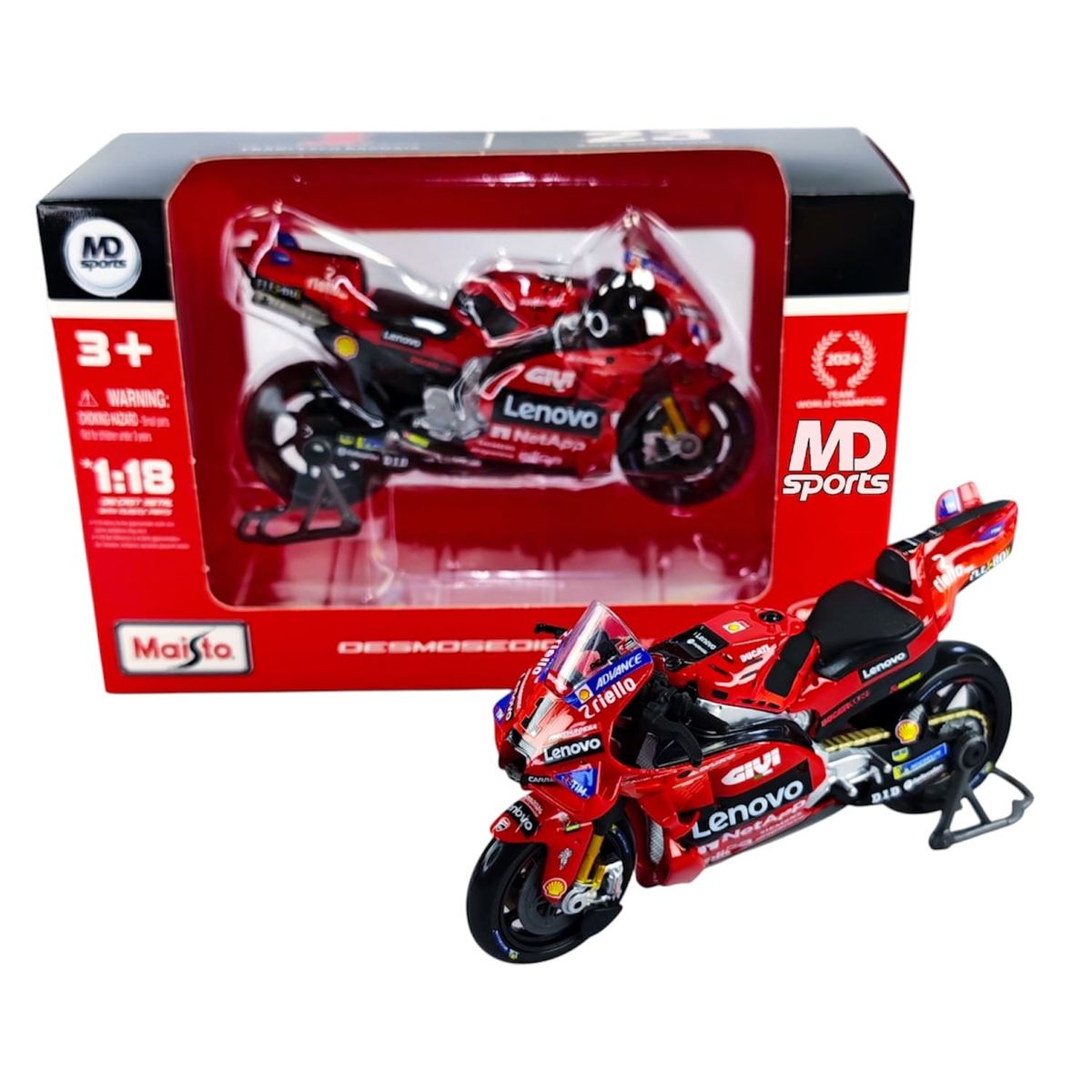 MAISTO - Moto GP Ducati 2024 #1 Francesco Bagnaia Maisto 1:18