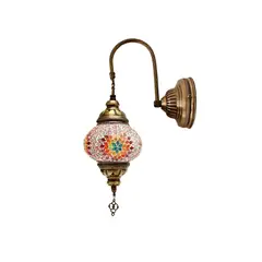 TURKUAZ - Lámpara turca de pared S multicolor + ampolleta