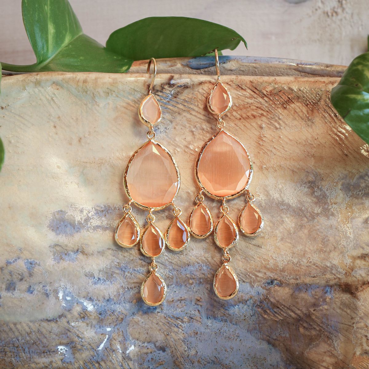 TURKUAZ - Aros Selin Nude - Baño de oro 22k