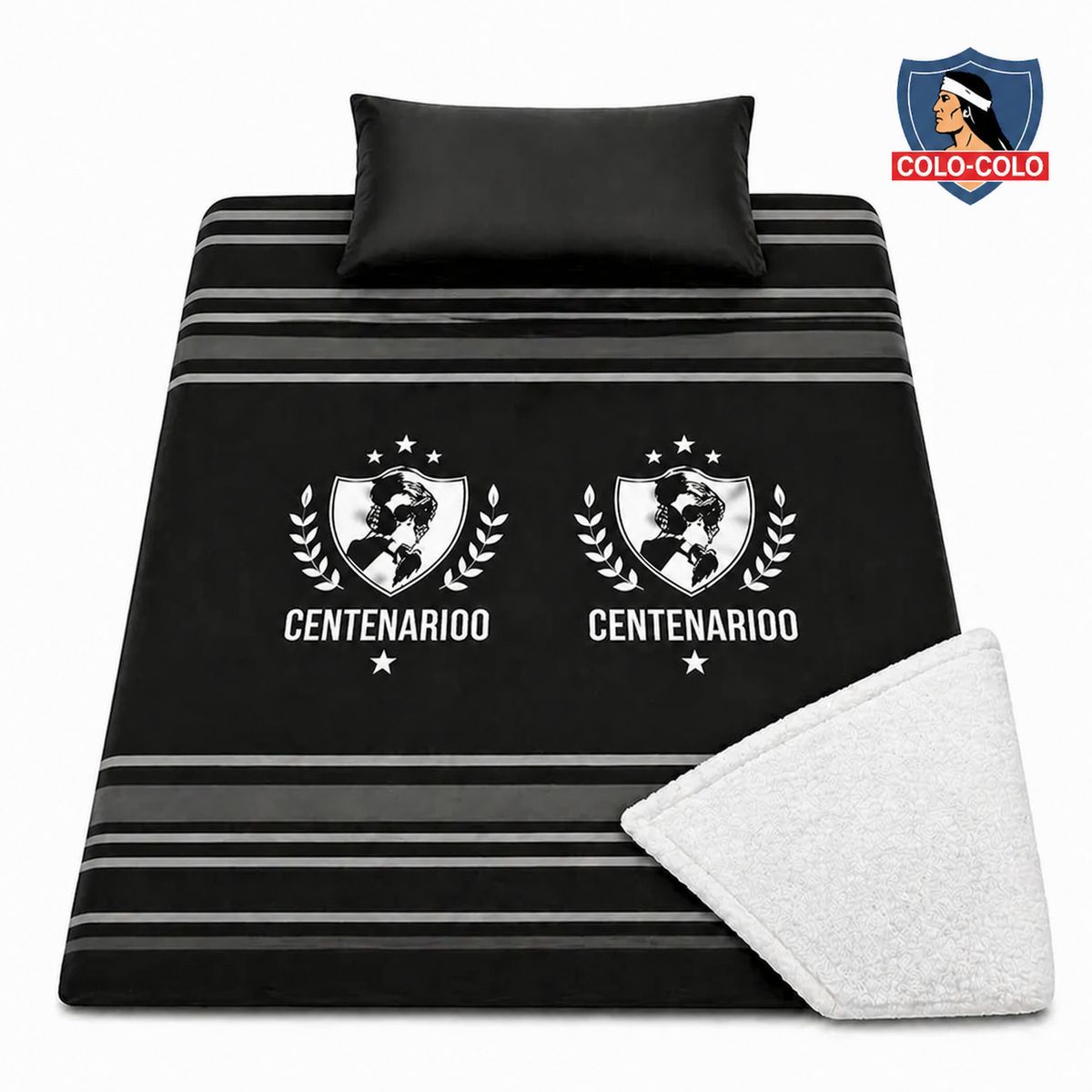 GENERICO - Frazada Polar Sherpa Centenario 1.5 Plazas 150x200