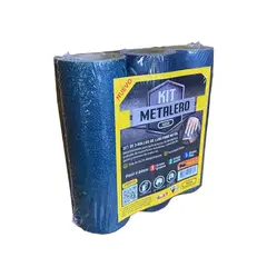 ISESA - Kit Metalero 3 Rollos de Lija para Metal 100x15 cm Grano Grueso Medio y Fino