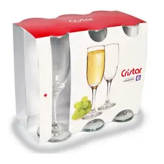 CRISTAR - Display 6 Copas Champagne 176cc Versalles