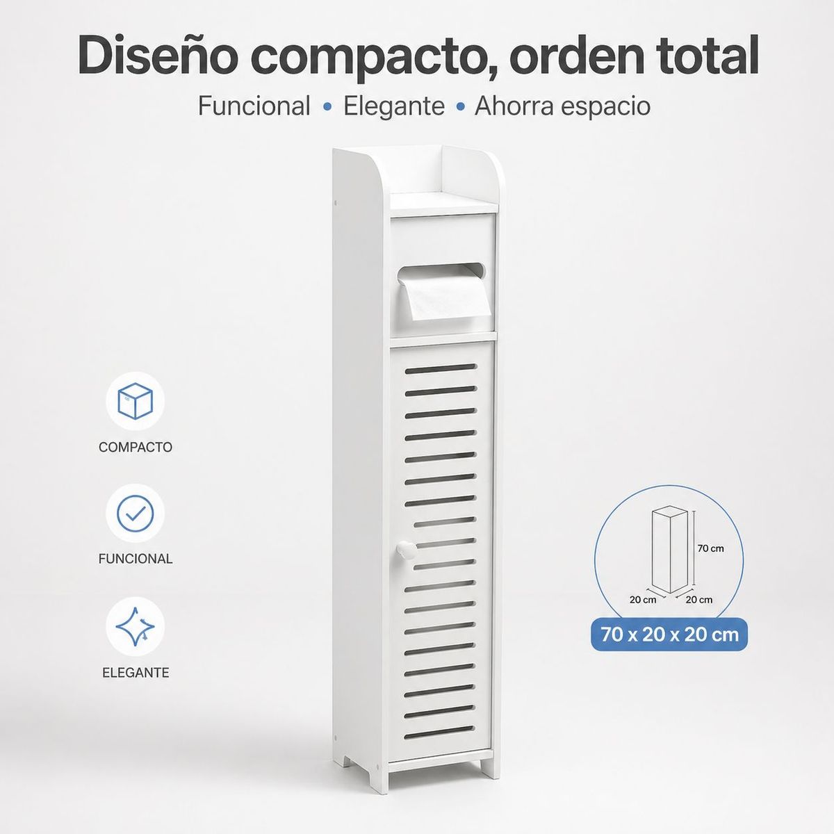 GENERICO - Mueble Estante de Baño Organizador Repisa Cocina Esquinero