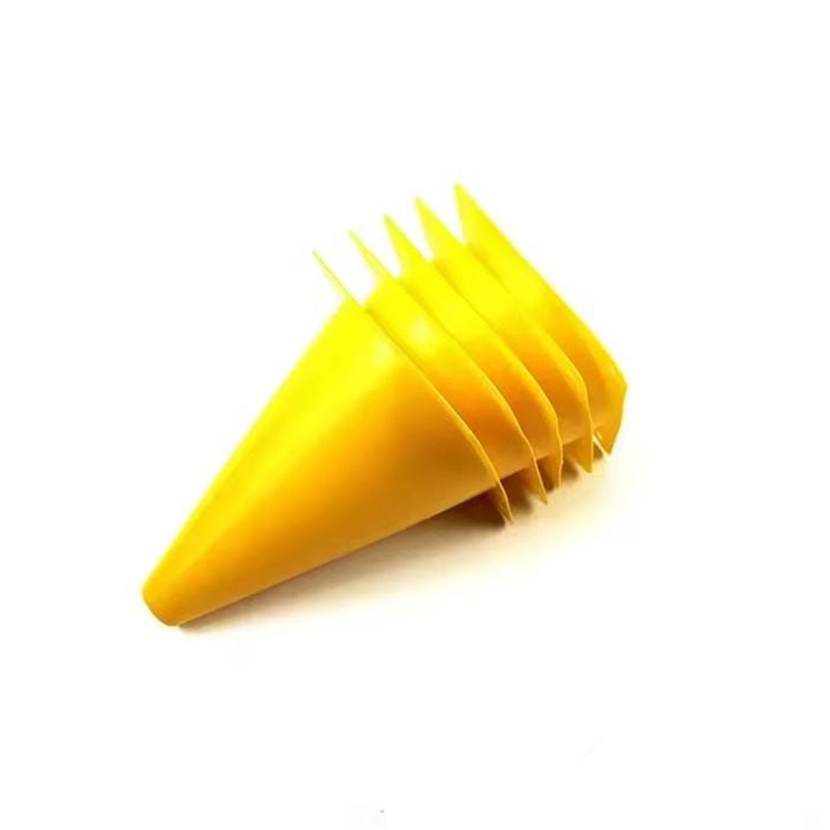 GENERICO - set 5 conos de agilidad 18cm amarillo