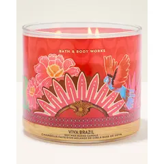 BATH & BODY WORKS - Vela Grande Bath and Body Works Viva Brazil