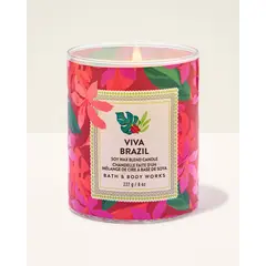 BATH & BODY WORKS - Vela Mediana Bath and Body Works Viva Brazil