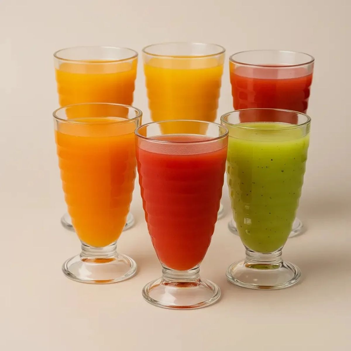 GENERICO - Set 6 Copas Vidrio 380 Ml Postres Helado Batidos Jugos Copa Helado