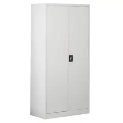 GENERICO - Armario Gabinete Metálico Oficina 185x90x40cm 4 Repisas Gris