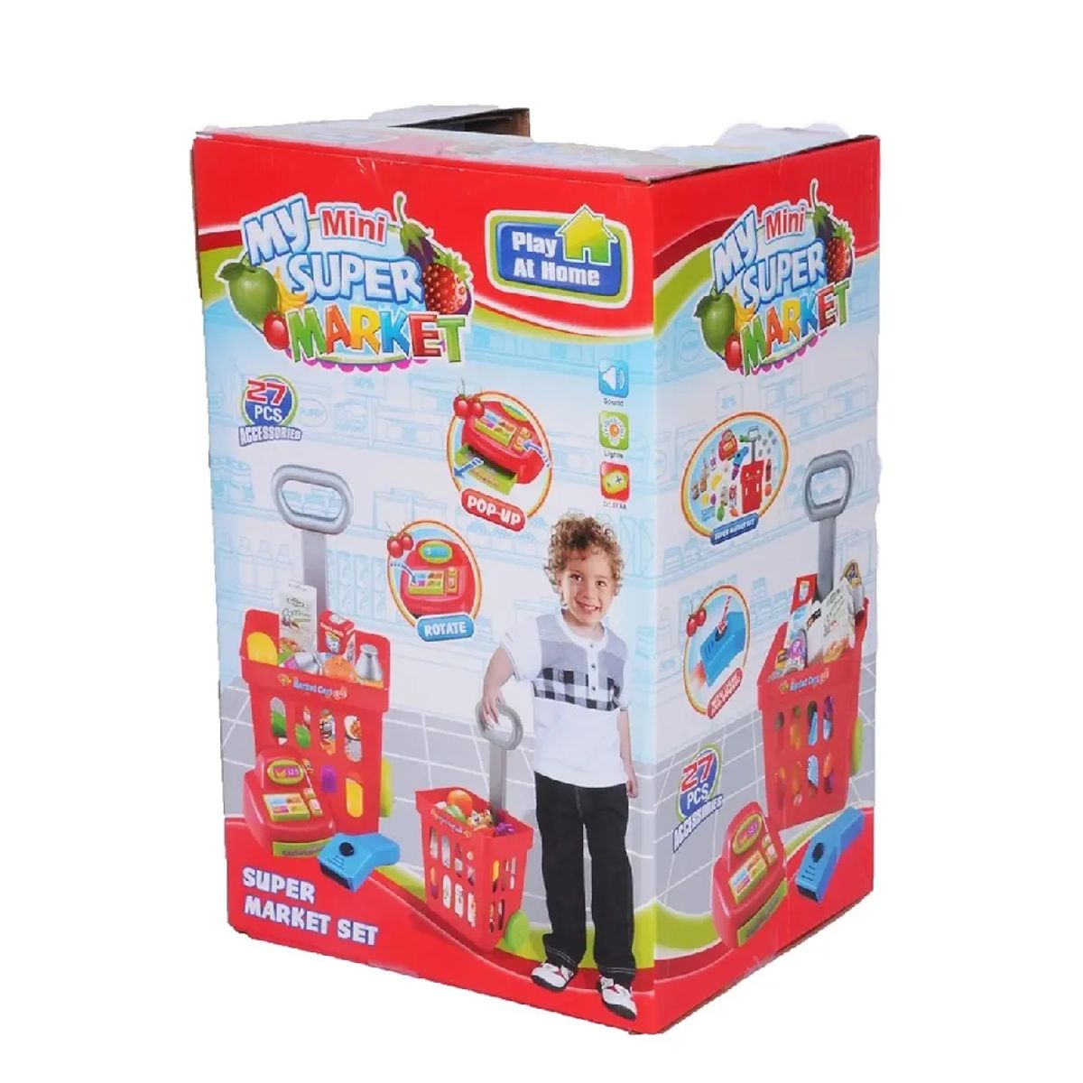 GENERICO - Mini Carrito Supermercado Niños Caja Registradora Sonido