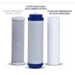 GENERICO - Filtros Osmosis Inversa + Cartucho Carbón Activado 10 X 2.5