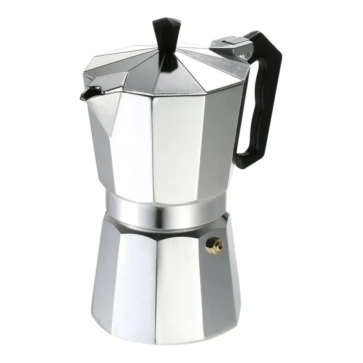 NO LOGO - Cafetera Italiana 9 Tazas Cafetera Portatil Color Gris