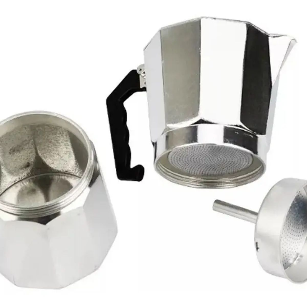 NO LOGO - Cafetera Italiana 9 Tazas Cafetera Portatil Color Gris