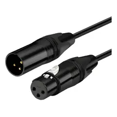 GENERICO - Cable Xlr 5m Macho A Hembra Para Micrófono Y Consola