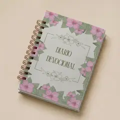 GENERICO - Diario devocional - agenda de versiculos/libreta cristiana/ anillos dorados
