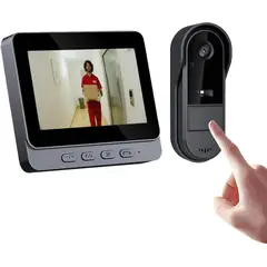 PUREPOWER - Timbre con Video Inalámbrico, Vedioportero con Cámara, Voz de 2 Vías,Proteja su Hogar