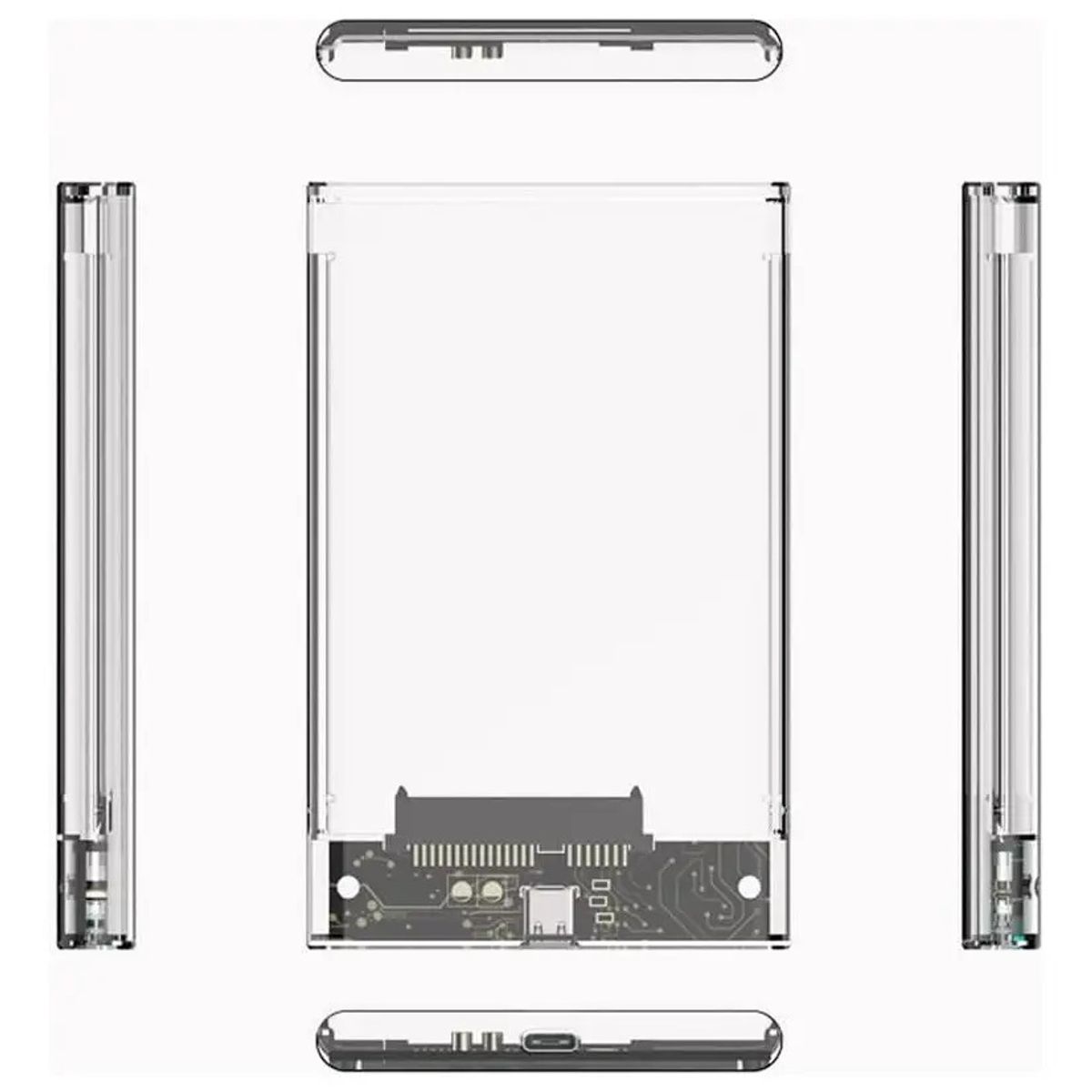 VIDA BUENAS - Cofre Case Para Disco Duro Extern Usb C 3.1 Hdd Sdd Sata 2.5