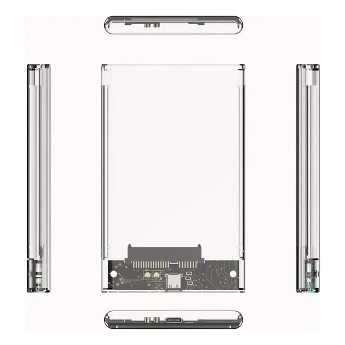 VIDA BUENAS - Cofre Case Para Disco Duro Extern Usb C 3.1 Hdd Sdd Sata 2.5