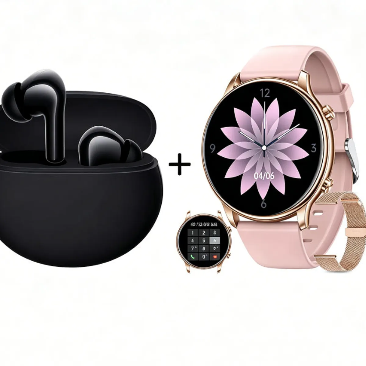 XIAOMI - Y66 Smartwatch+Audífonos  Auriculares Bluetooth XIAOMI Redmi buds 4 Active