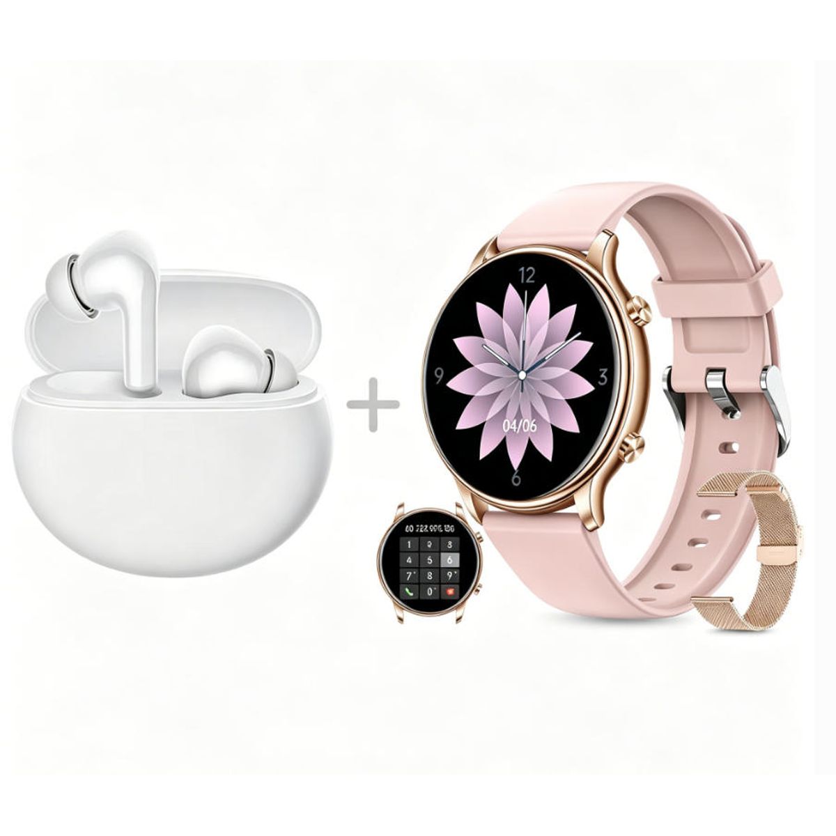 XIAOMI - Y66 Smartwatch+Audífonos  Auriculares Bluetooth XIAOMI Redmi buds 4 Active