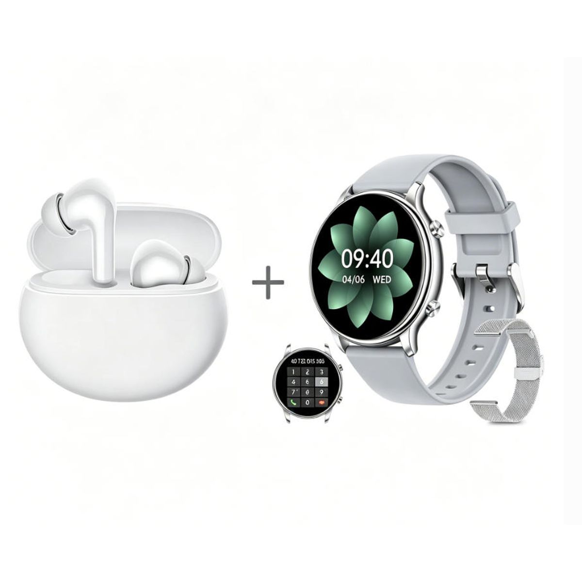 XIAOMI - Y66 Smartwatch+Audífonos  Auriculares Bluetooth XIAOMI Redmi buds 4 Active