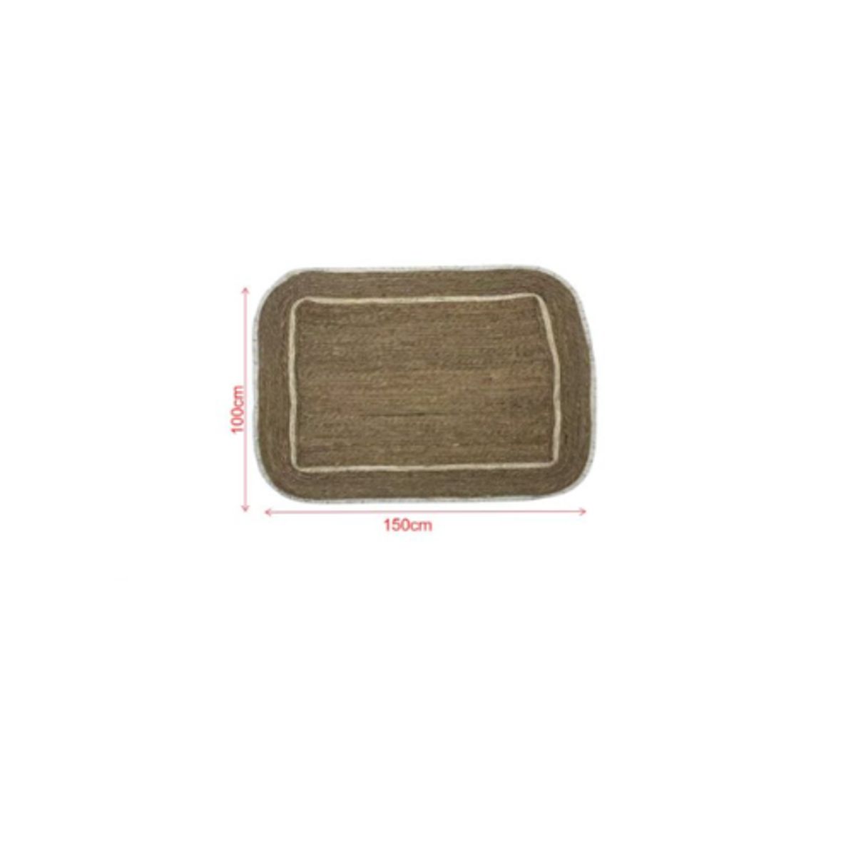 GENERICO - Alfombra Rectangular 100x150 cm Hogar