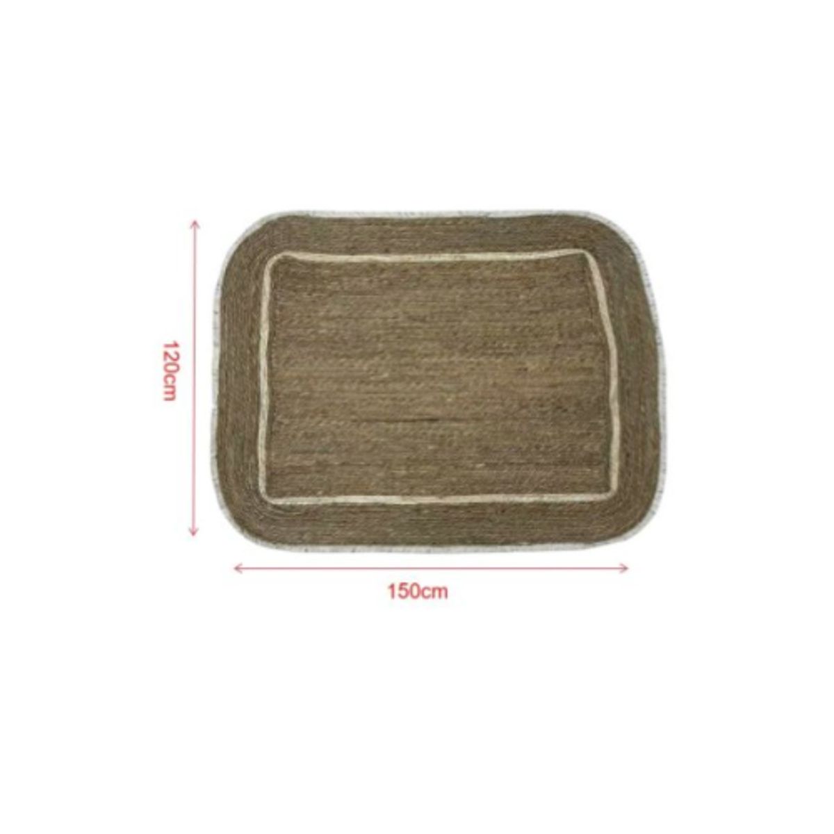 GENERICO - Alfombra Rectangular 120x150 cm Hogar