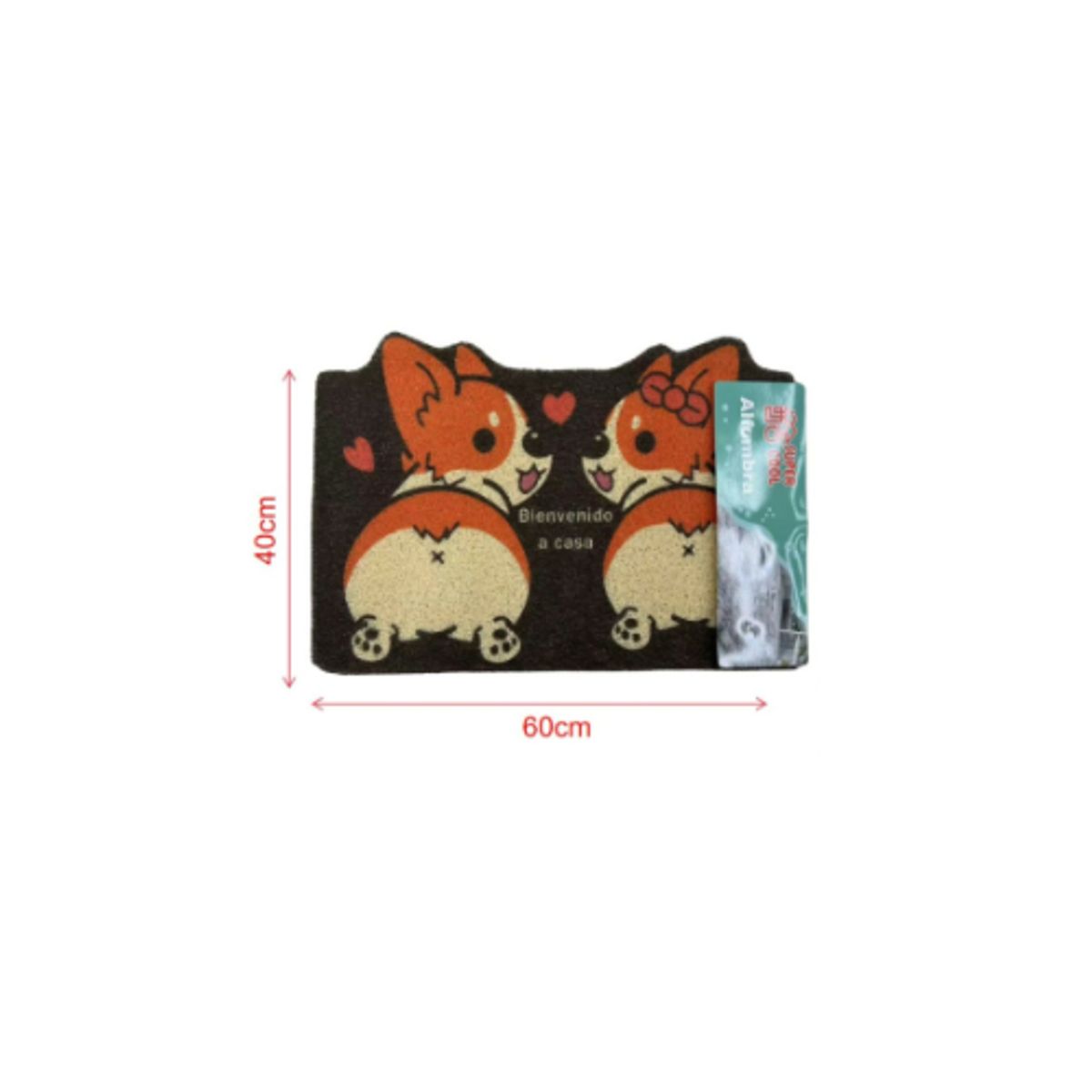 GENERICO - Alfombra Rectangular 40x60 cm Hogar