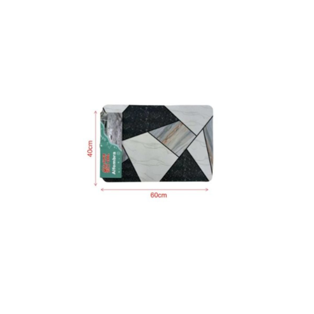 GENERICO - Alfombra Rectangular 40x60 cm Hogar