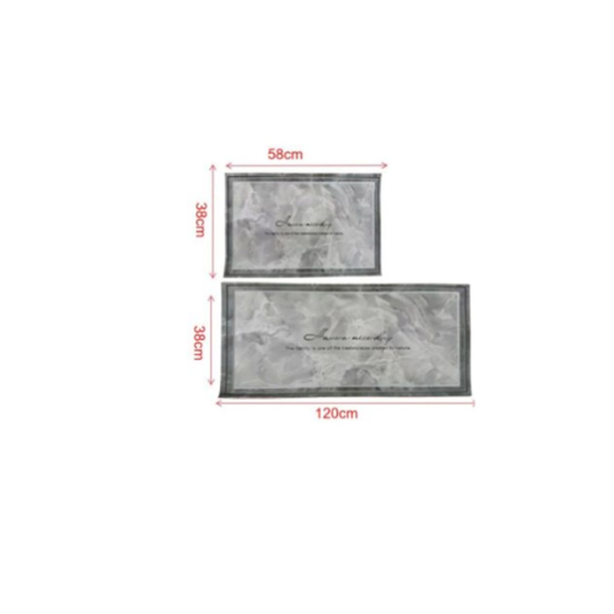 GENERICO - Alfombra Rectangular 38x120 cm Hogar