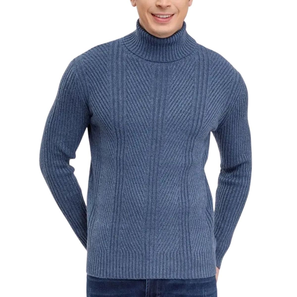 LOOK SHOP - Sweater Lana Hombre Cuello Subido Beatle, Excelente Calidad 118