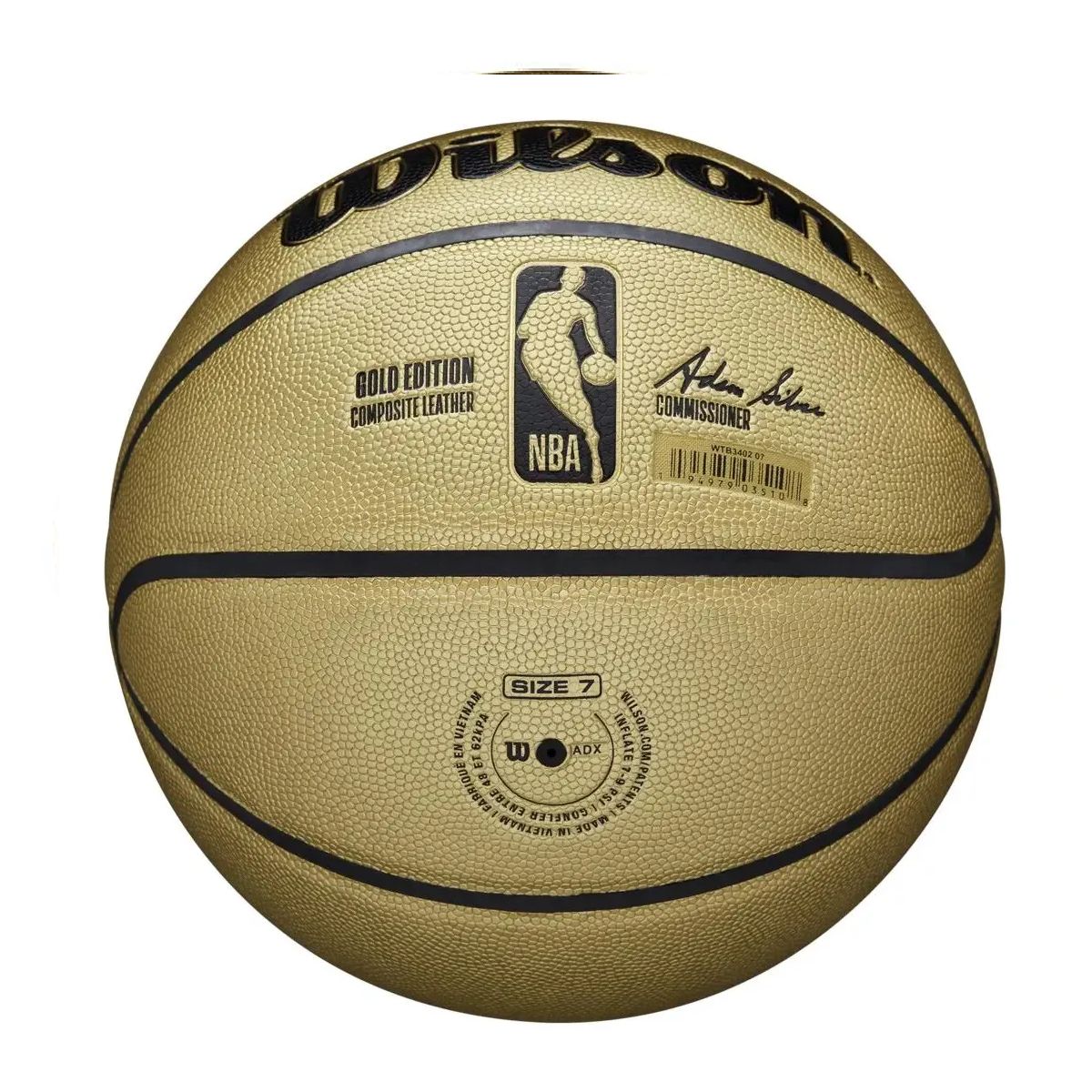 WILSON - Balon Pelota Wilson Nba Gold Edition Talle 7 Indoor/outdoor