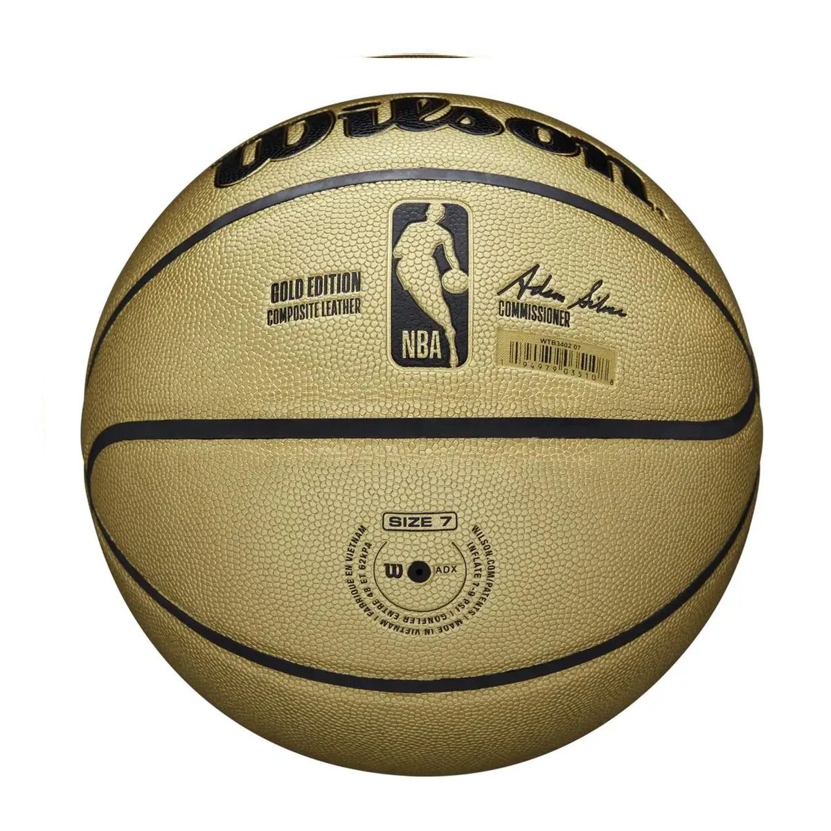 WILSON - Balon Pelota Wilson Nba Gold Edition Talle 7 Indoor/outdoor