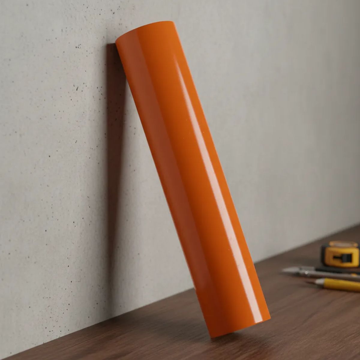 NEON - Vinilo Adhesivo De Corte Naranja Zanahoria Brillante De 30 Cm X 10 Mts