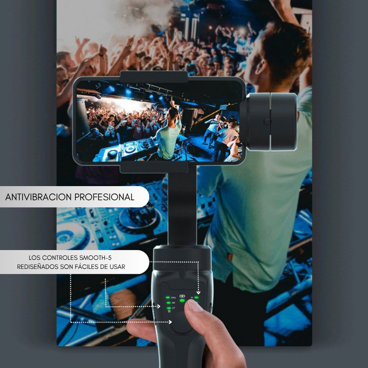 GENERICO - Estabilizador Celular Selfie Tripode Bluetooth Gimbal F8