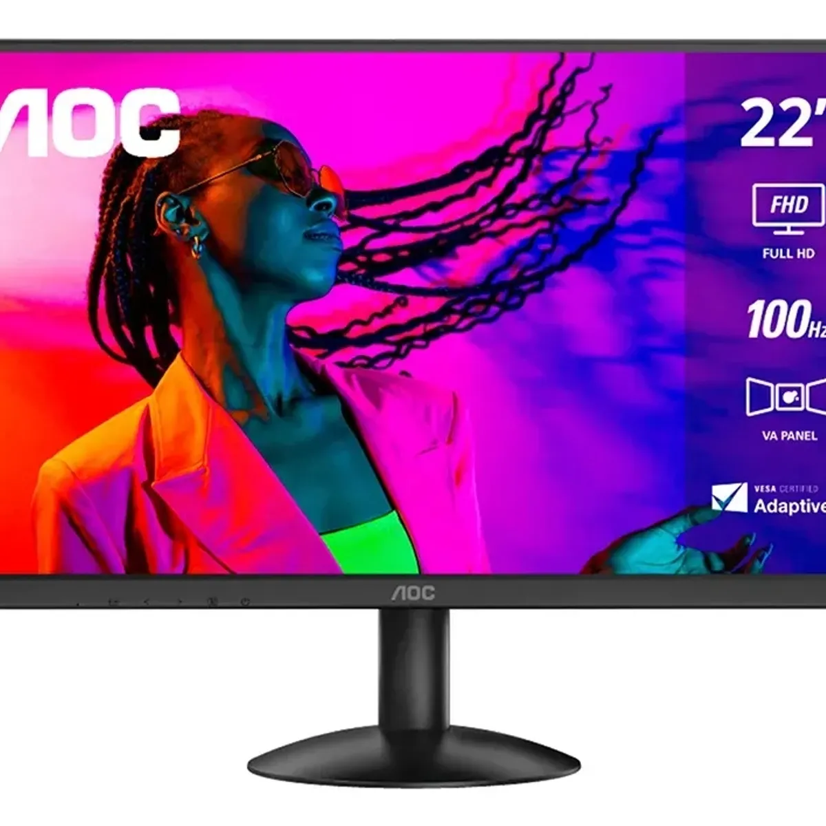AOC - Monitor AOC 22 Pulgadas Full HD 100Hz VA 22B30HM2