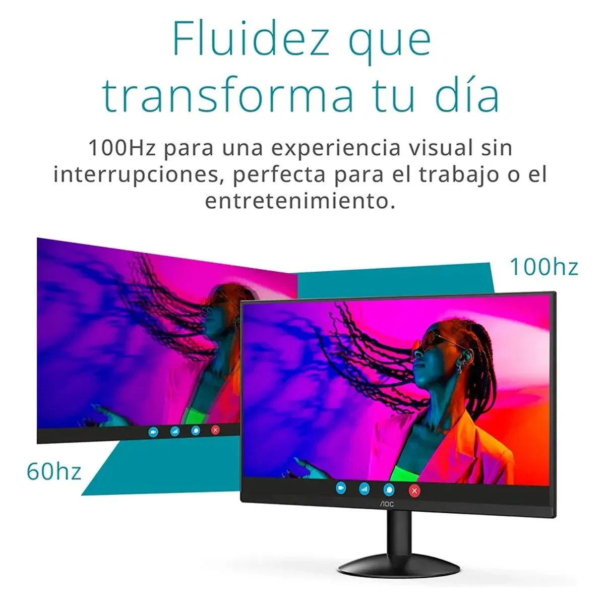 AOC - Monitor AOC 22 Pulgadas Full HD 100Hz VA 22B30HM2