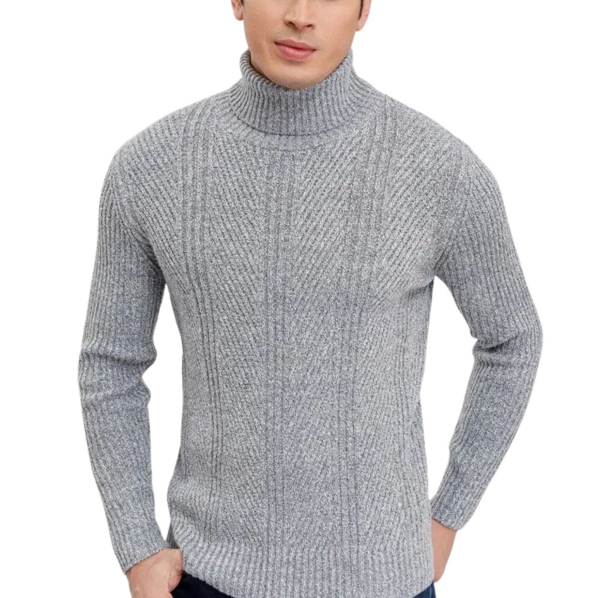 LOOK SHOP - Sweater Lana Hombre Cuello Subido Beatle, Excelente Calidad 118