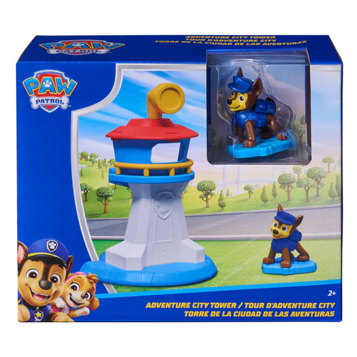 IMEXPORTA - PAW PATROL MINI PLAYSET CHASE ADVENTURE TOWER Y MARSHALL FIRE RESCUE - CHASE