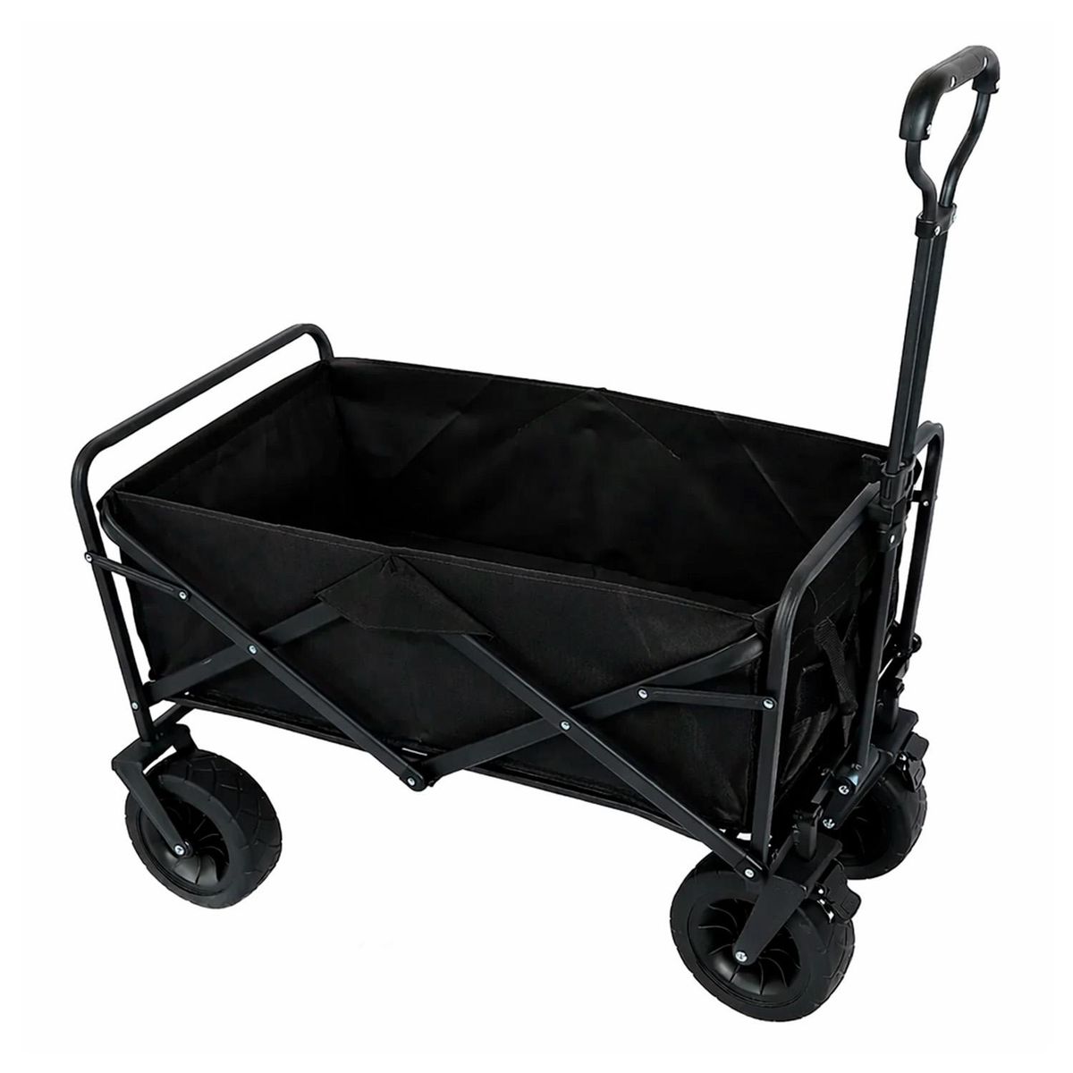 GLOBAL LATIN GROUP - Carro Carga Plegable con Ruedas Feria Compra Multiuso Transportador - Negro