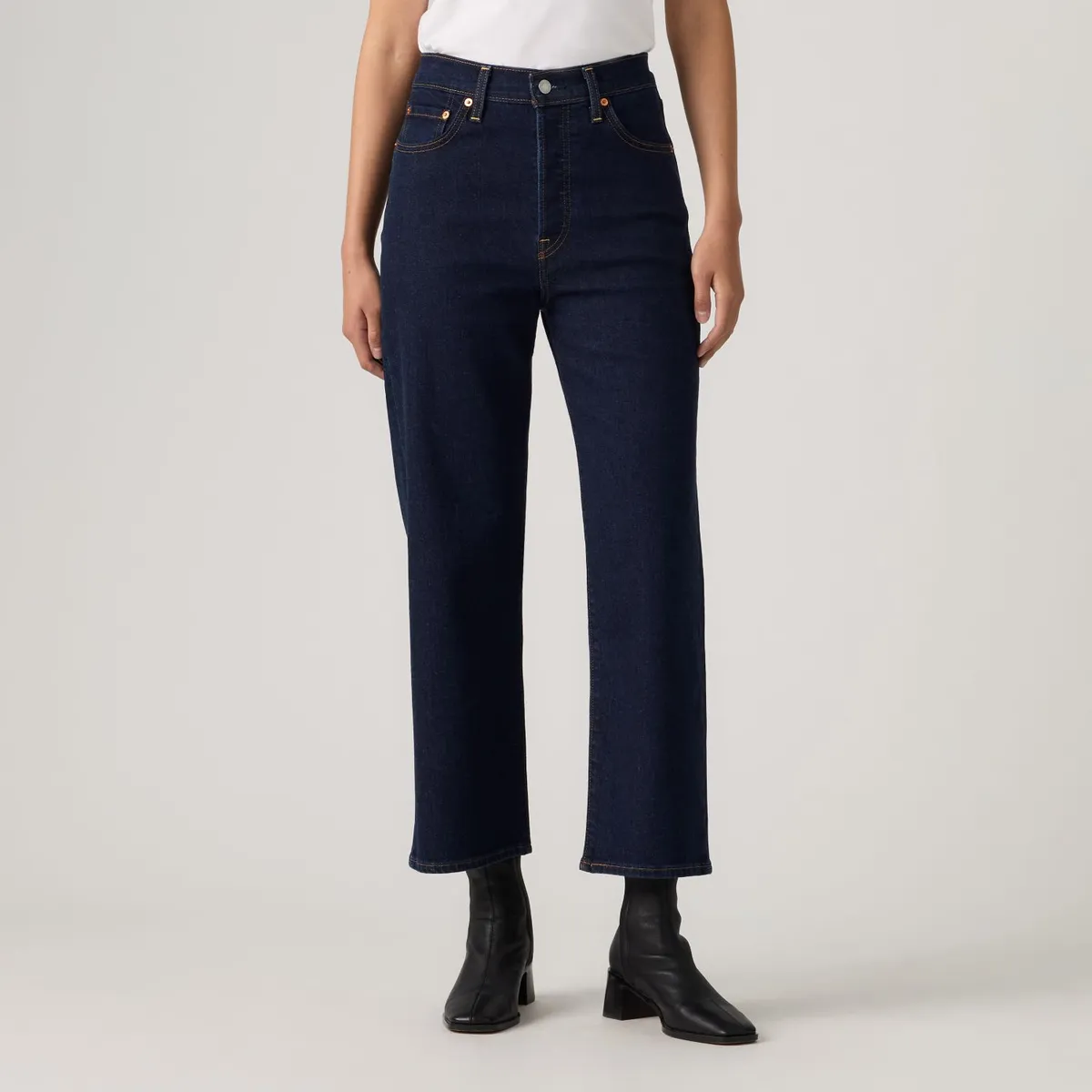 LEVIS - Jeans Mujer Ribcage Straight Ankle Azul Levis