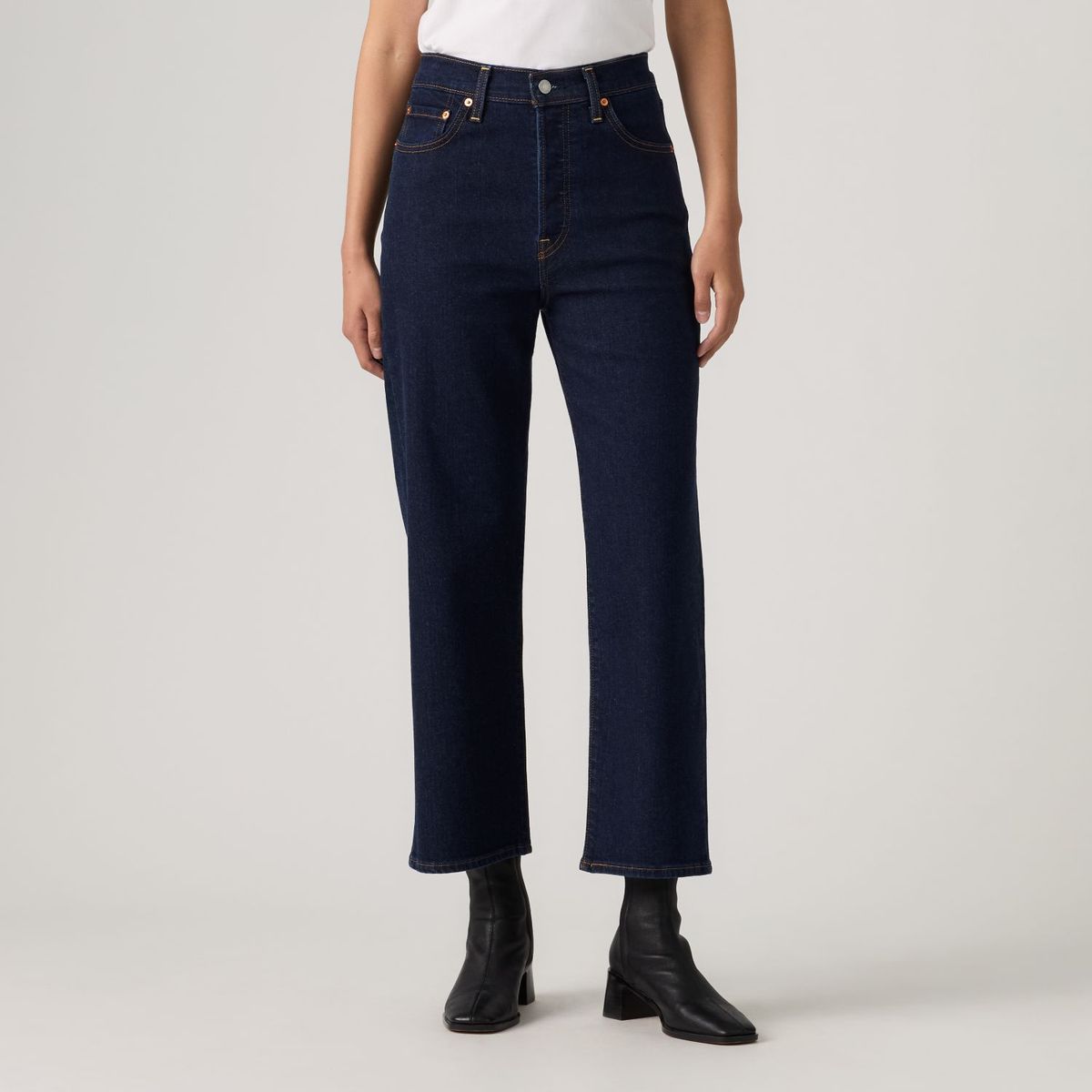 LEVIS - Jeans Mujer Ribcage Straight Ankle Azul Levis